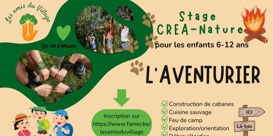 image - Stage CRÉA-Nature : l'Aventur·ier·ère