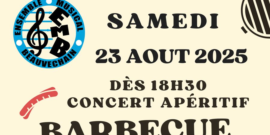image - ENSEMBLE MUSICAL DE BEAUVECHAIN : CONCERT APÉRITIF ET BARBECUE