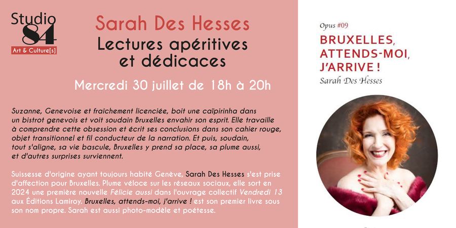 image - Lectures festives et dédicaces : Sarah Des Hesses