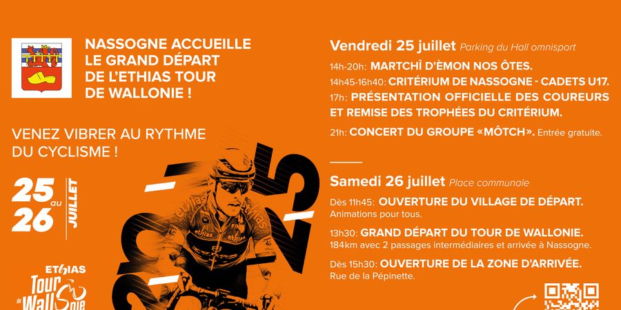 image - Nassogne célèbre le cyclisme en prélude au grand départ de l'Ethias Tour de Wallonie