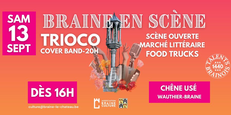 image - Braine en Scène - scène ouverte et marché d'art littéraire