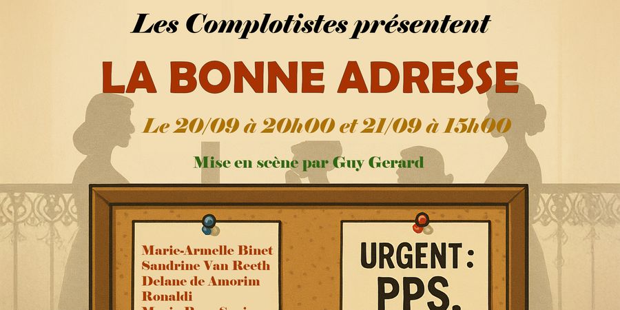 image - Les Complotistes - La Bonne Adresse 