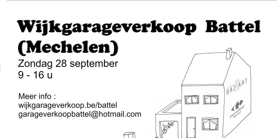 image - Wijkgageverkoop Battel September 2025