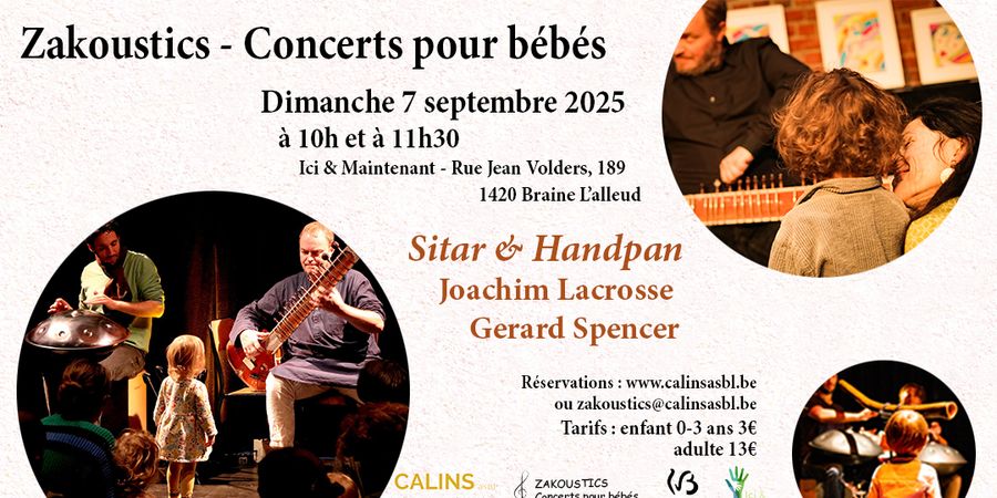 image - Zakoustics - Concert pour bébés 0-3 ans - Sitar & Handpan