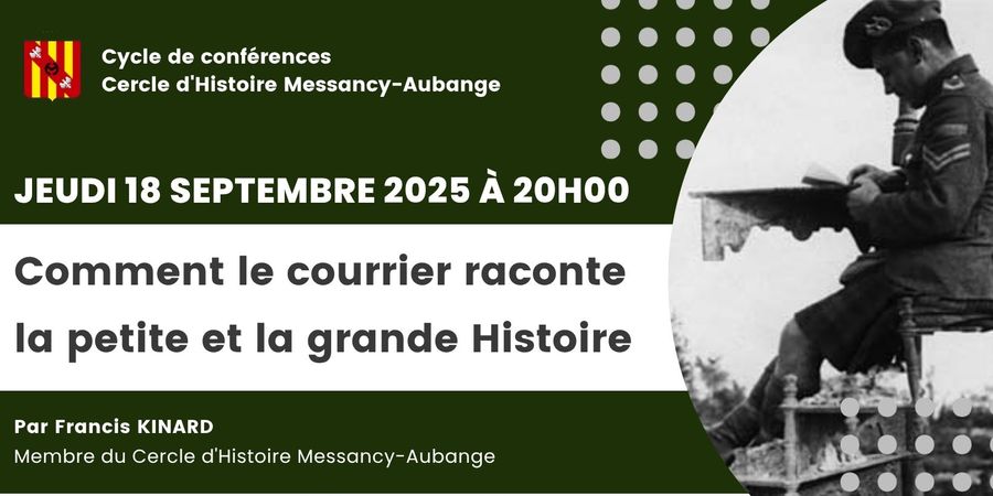 image - Conférence à la bibliothèque d'Athus | Comment le courrier raconte la petit et la grande Histoire