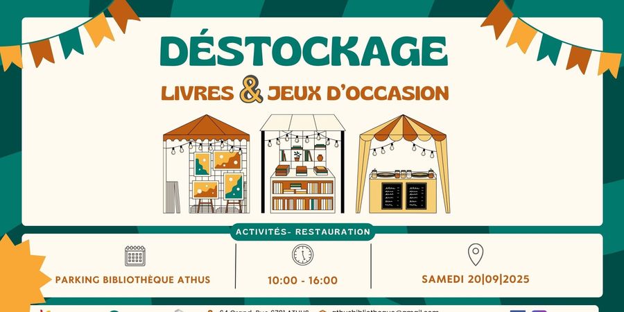 image - Déstockage de livres et jeux d'occasion à la bibliothèque d'Athus