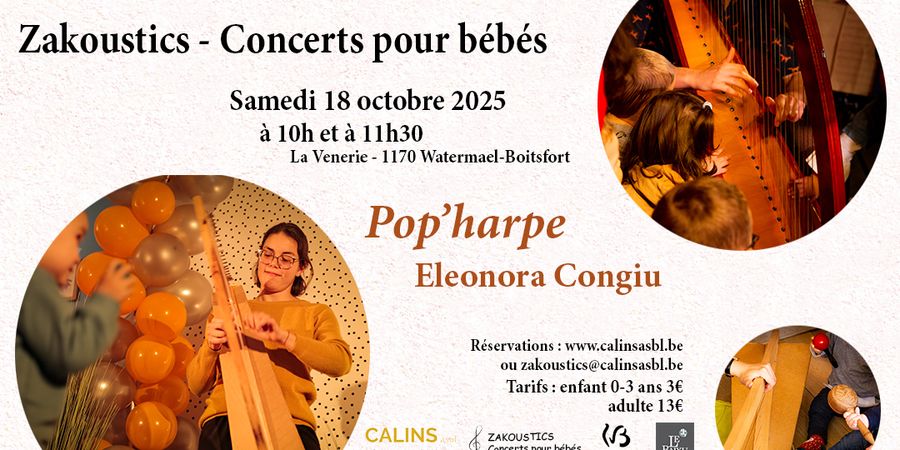 image - Zakoustics - Concerts pour bébés 0-3 ans - Pop'Harpe
