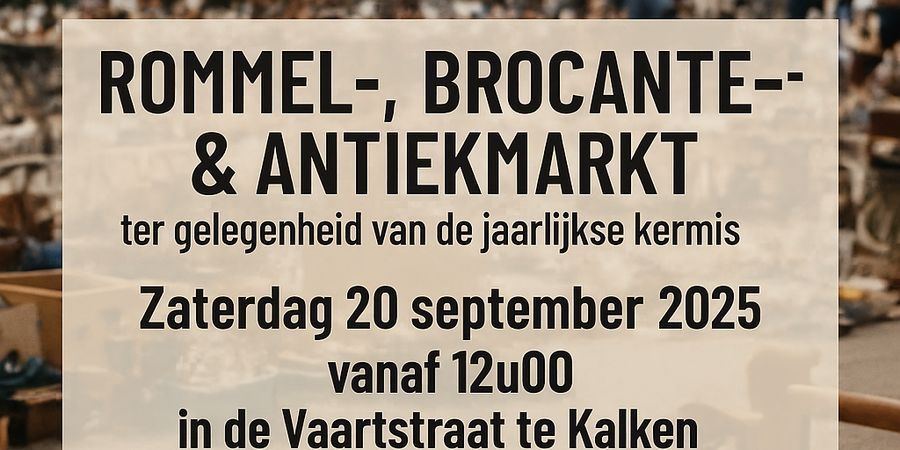 image - Rommel - Brocante en Antiekmarkt Kalken Kermis