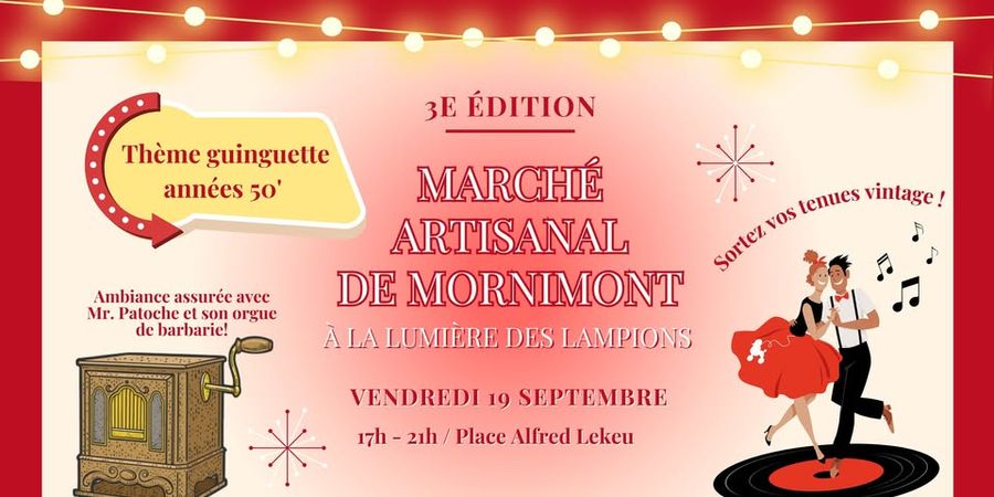 image - 3ème marché artisanal de Mornimont sous la lumière des lampions