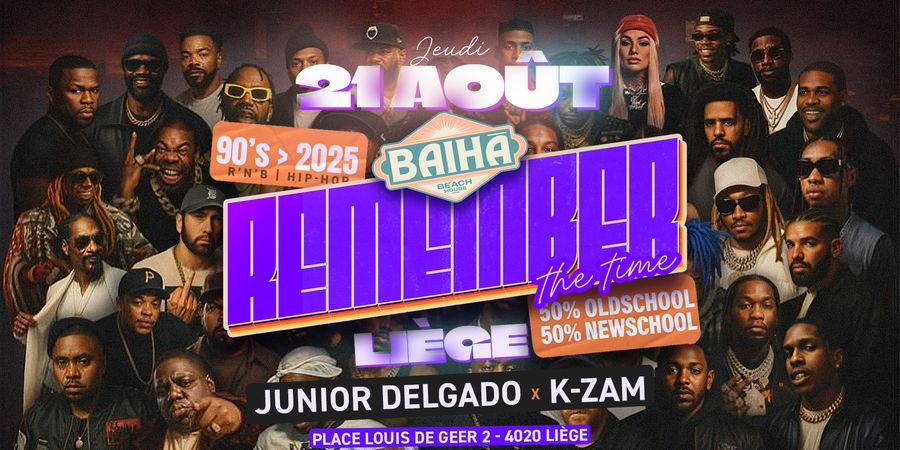 image - Remember The Time | 90's > 2025 | 50% Old school 50% New school