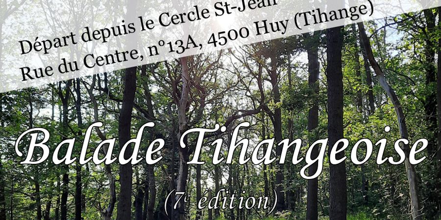 image - Marche : balade tihangeoise - au profit de l'asbl Ipamec 