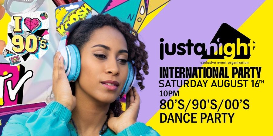 image - International Party - Madame Moustache | 80's 90's 2000's - Powered by Just a Night