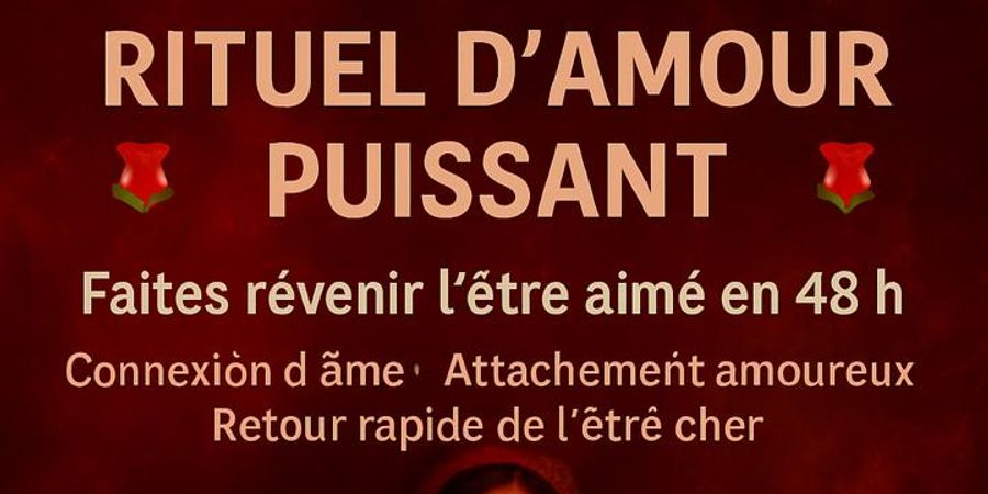 image - RITUEL D'ENVOÛTEMENT D'AMOUR 