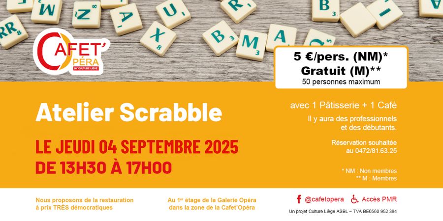 image - Atelier Scrabble de la Cafet' Opera