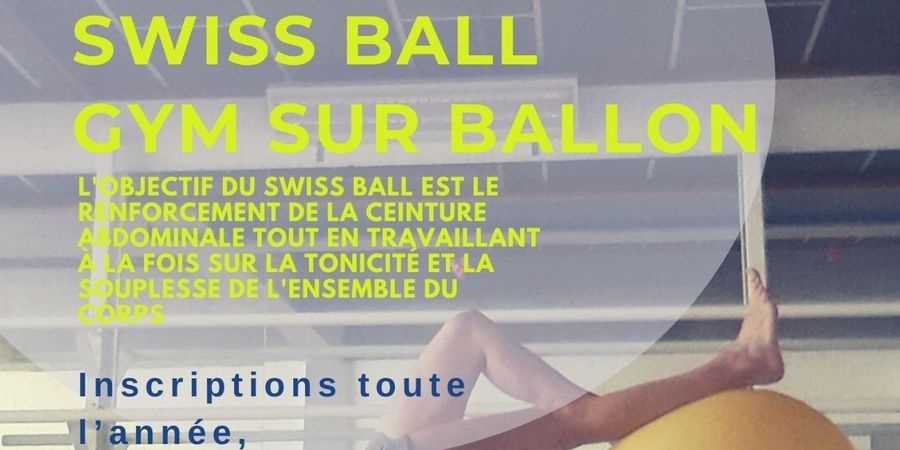 image - Swissball / fitball / gym douce sur ballon