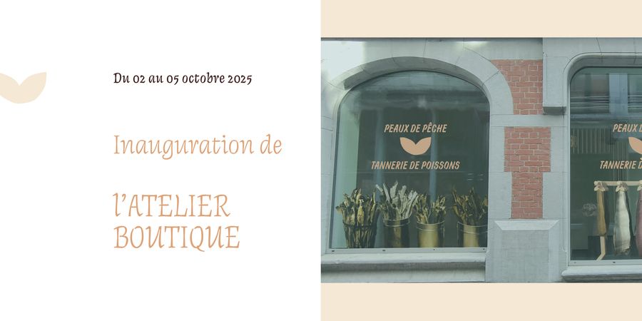image - Inauguration de la tannerie/boutique de cuirs de poissons Peaux de Pêche 
