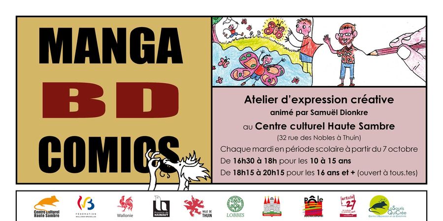 image - Atelier d’expression créative : « Manga, BD, Comics »