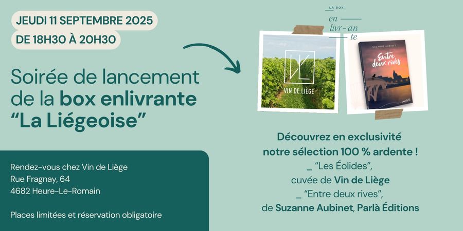 image - Soirée de lancement de la box enlivrante 