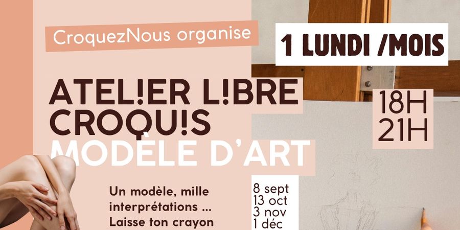 image - Atelier de croquis d'après modèle d'art