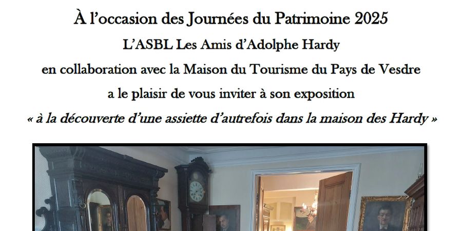 image - A la découverte d'une assiette d'autrefois dans la maison des Hardy