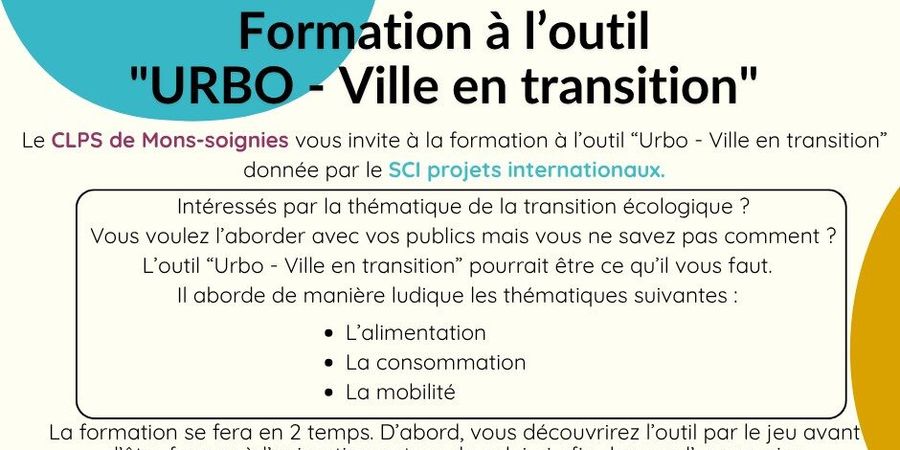 image - Formation à l'outil pédagogique : Urbo, ville en transition 