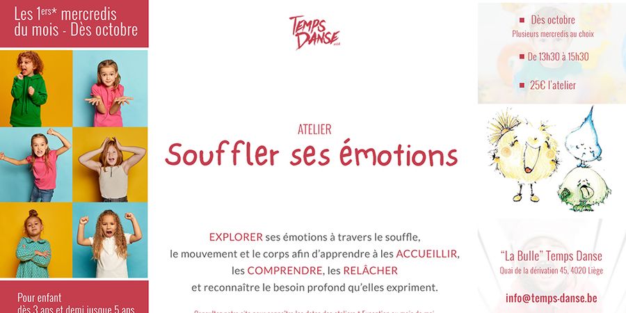 image - Atelier ' Souffler ses émotions ' pour enfants