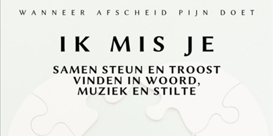 image - Ik mis je/Tu me manque - schrijfatelier/atelier d'écriture & cirkelgesprek/cercle de parole