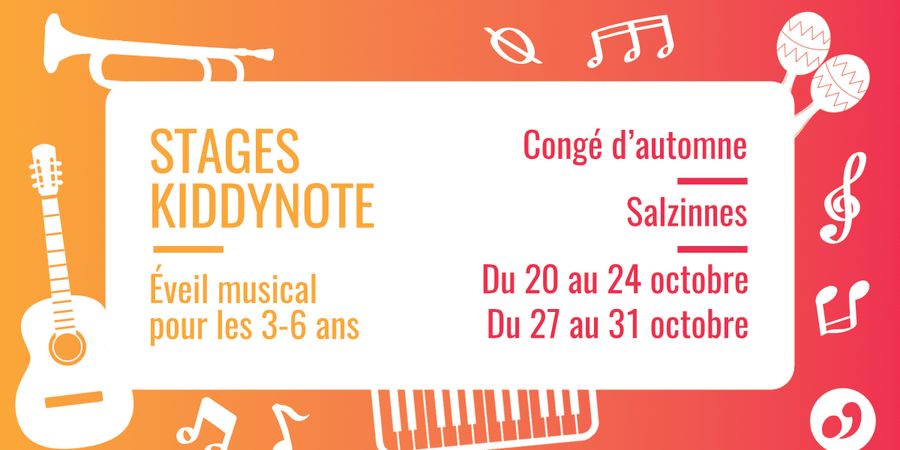 image - Stage d'éveil musical 3-6 ans