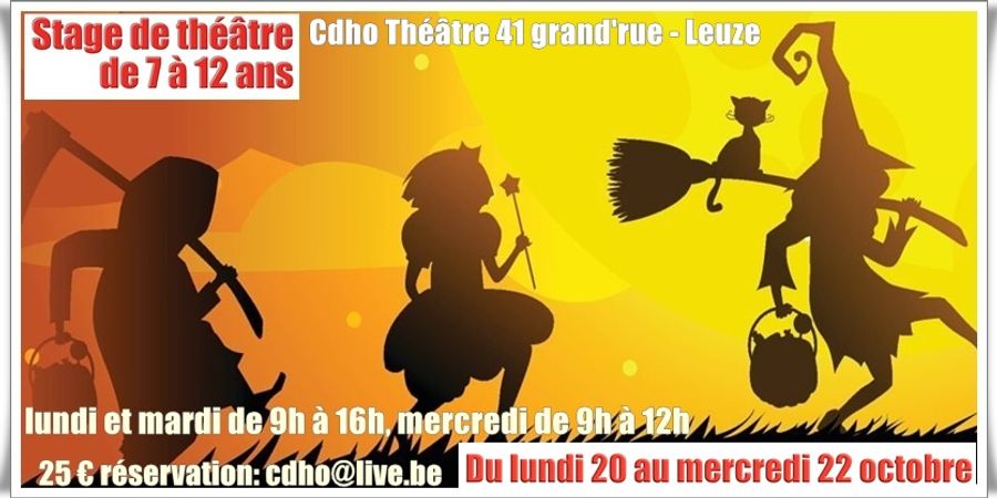 image - Stage de théâtre de 7à 12 ans