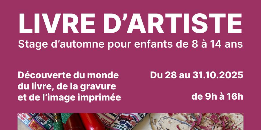 image - Stage d'automne enfant : livre d'artiste