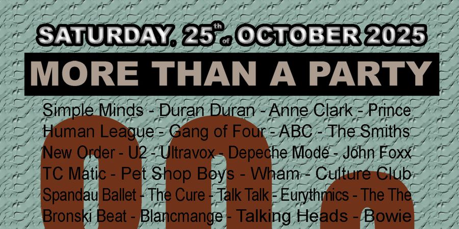image - 80s - more than a party