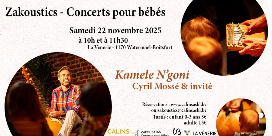 image - Zakoustics - Concerts pour bébés 0-3 ans - Kamele N'Goni & Percussions