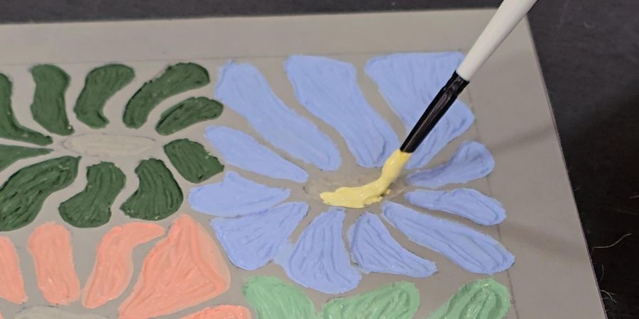 image - Atelier - gravure et peinture sur lino