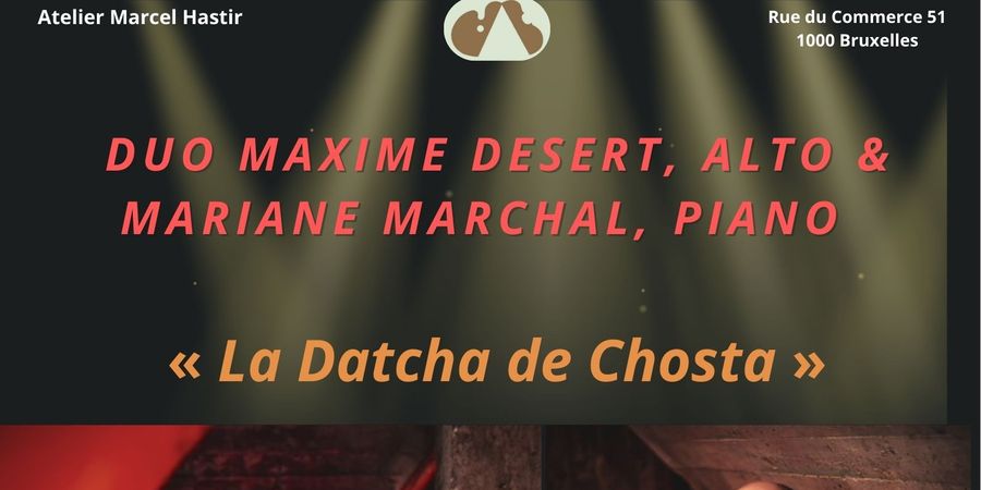 image - Duo Maxime Desert, altviool en Mariane Marchal, piano – La Datcha de Chosta