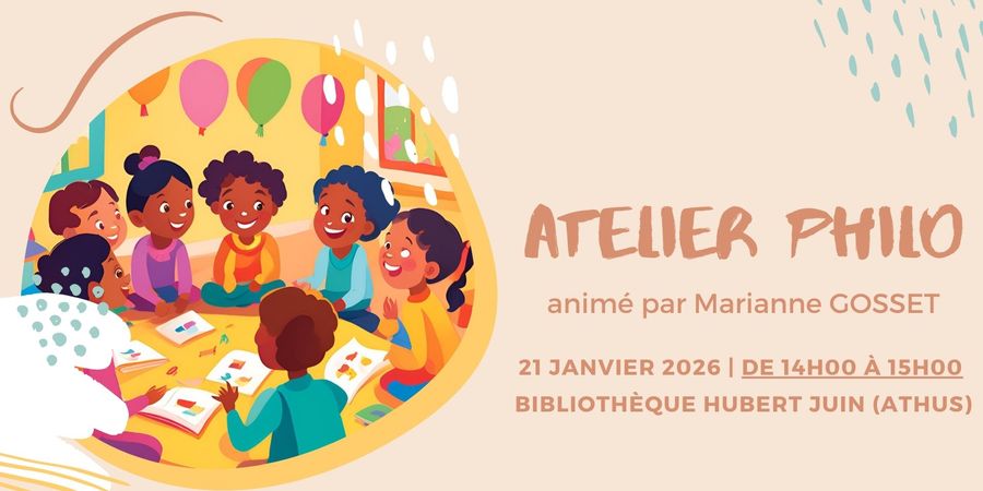 image - Atelier PHILO de janvier à la bibliothèque d'Athus