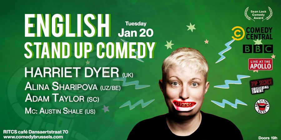 image - English Comedy at RITCS cafe Harriet Dyer & Alina Sharipova