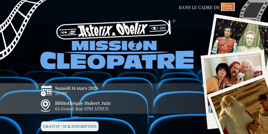 image - Projection à la bibliothèque d'Athus | Astérix et Obélix : Mission Cléopâtre
