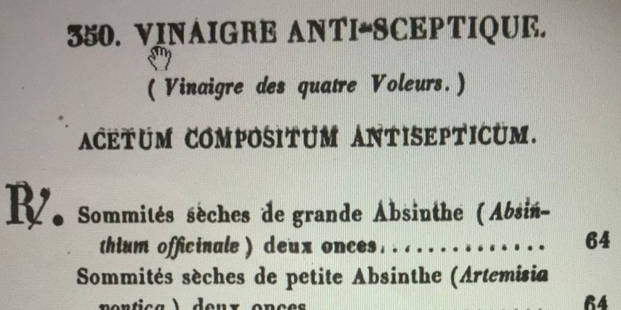 image - Dans les secrets historiques du vinaigre des 4 voleurs