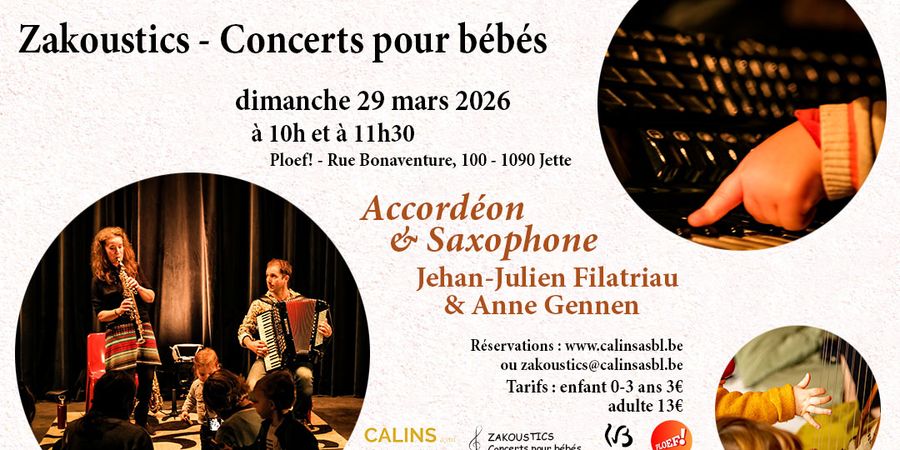 image - Concert pour bébés (0-3 ans) - Accordéon & Saxophone
