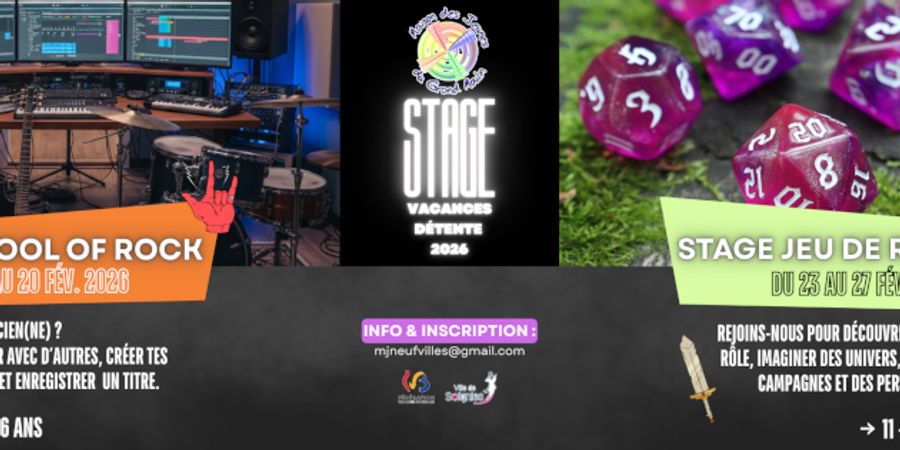 image - Stage Jeu de rôle (congés de détente 2026)