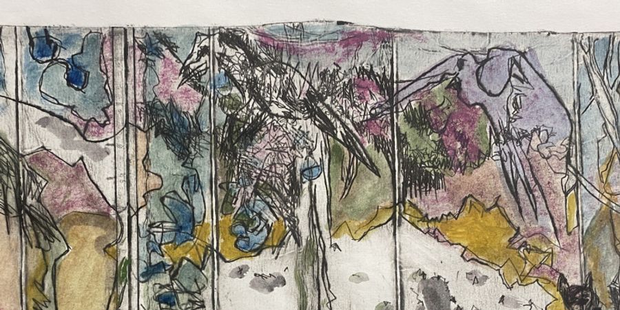 image - Atelier deux mains - Gravure et Peinture en Famille (dès 8 ans)