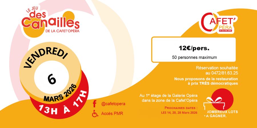 image - Le jeu des canailles de la Cafet' Opera