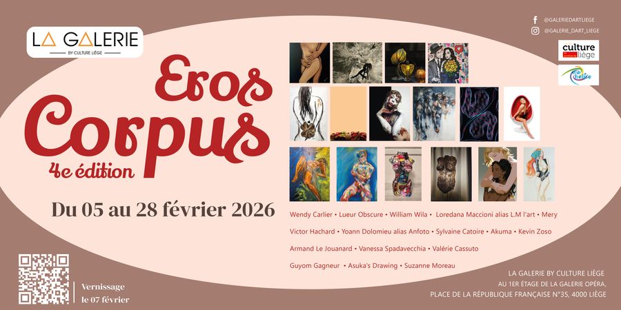 image - Vernissage de l'exposition de février 2026 : « EROS CORPUS - 4e édition »