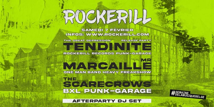 image - Semaine de la Musique belge! Tendinite + The Scarecrows + MR Marcaille + Barako Bahamas