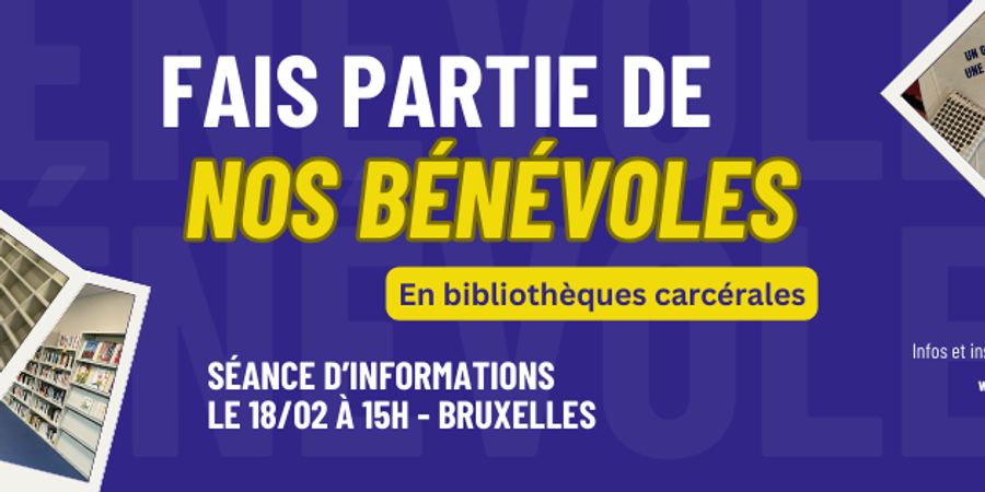 image - Bénévolat en bibliothèque carcéral - séance d'informations