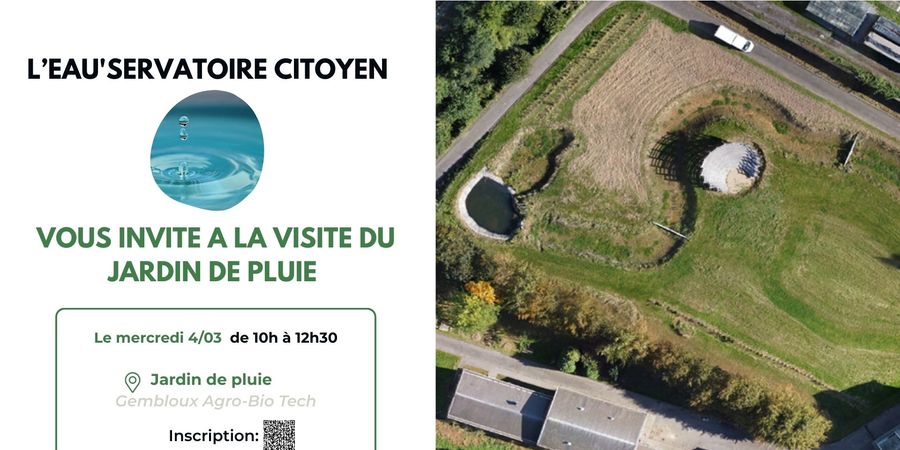 image - Visite du jardin de pluie de la faculté agronomique de Gembloux 