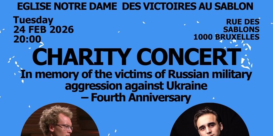 image - Benefietconcert ter nagedachtenis aan de slachtoffers van de Russische militaire agressie tegen Oekr