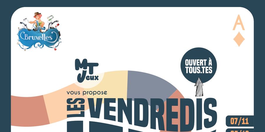 image - Soirée Jeux à l'Auberge de Jeunesse Jacques Brel #️⃣5️⃣ 