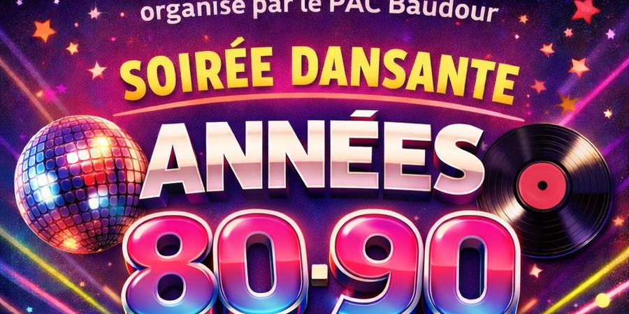 image - Soirée dansante années 80 et 90