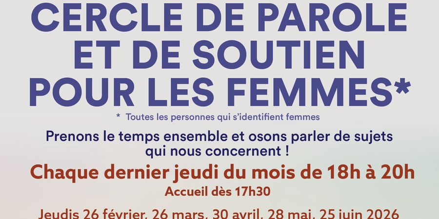 image - Cercle de parole et de soutien pour les femmes